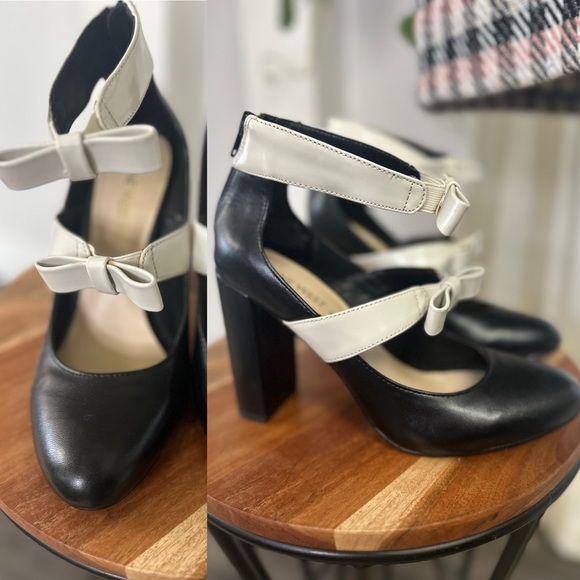 Elegant Black and White Heels - Picture 1 of 1